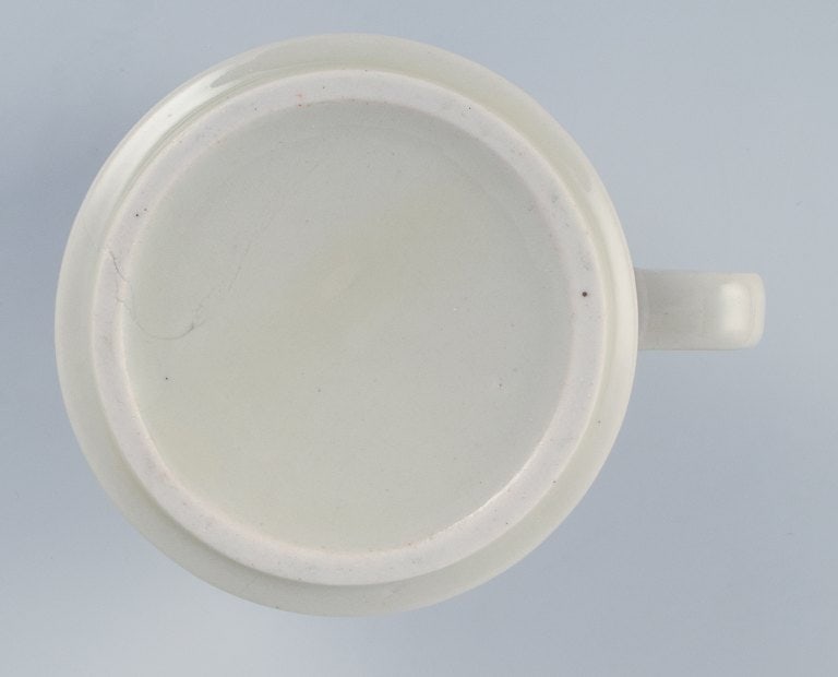 Arabia, Finland, retro stoneware coffee service. Hand-painted with flower motifs. - 7