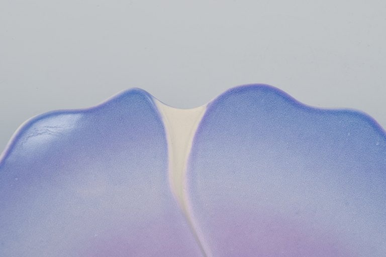 Margareta Hennix for Gustavsberg Studiohand, Sweden, unique ceramic bowl in Art Nouveau style shaped - 7