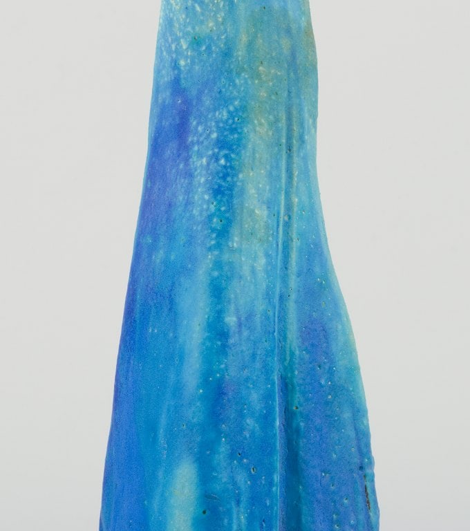 Linda Mathison, Sweden, unique ceramic sculpture in turquoise glaze. - 7