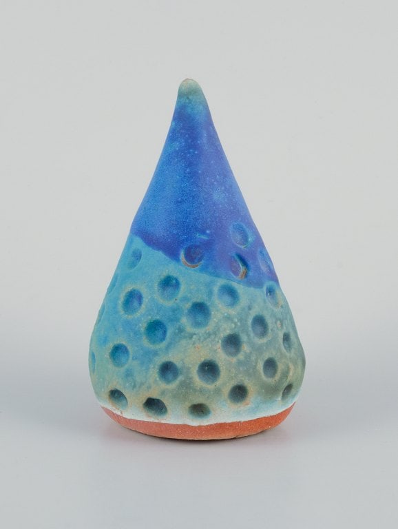 Linda Mathison, contemporary Swedish ceramic artist, four small unique ceramic sculptures in - 4