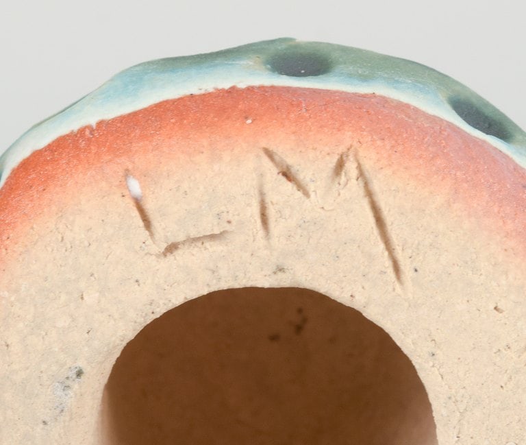 Linda Mathison, contemporary Swedish ceramic artist, four small unique ceramic sculptures in - 7