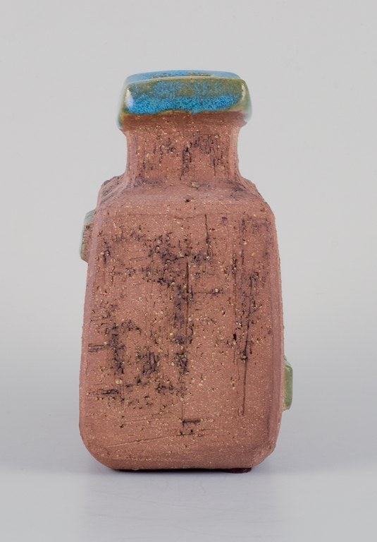 Curt Addin, own workshop, Swedish ceramicist. Unique ceramic vase in a modernist and stylish design. - 7