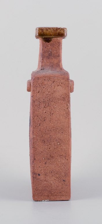 Curt Addin, own workshop, Swedish ceramicist. Large unique ceramic vase in a modernist and stylish - 7