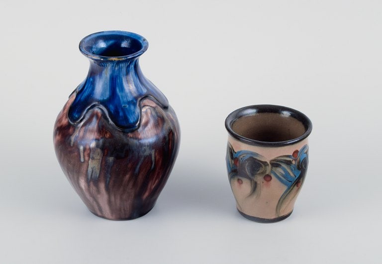 Two Danish ceramic vases, Danico and other. - 2