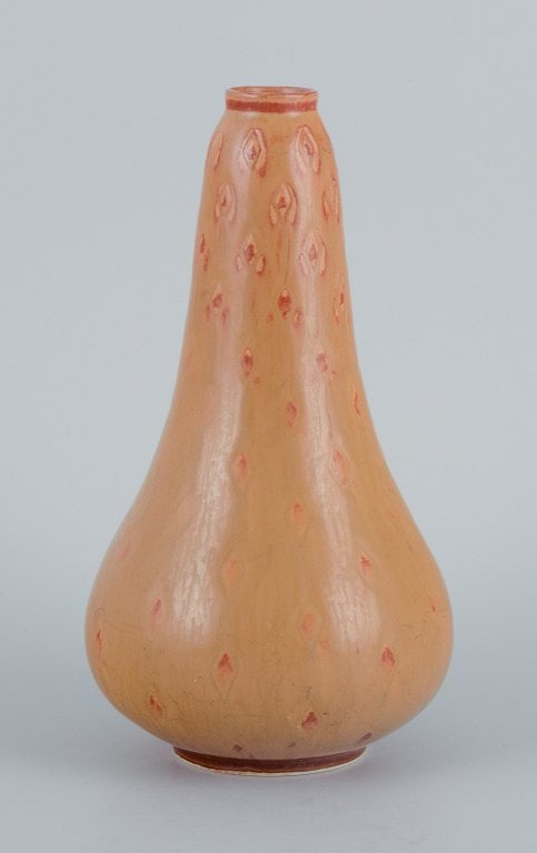 Carl Harry Ståhlane (1920-1990) for Rörstrand, vase in light brown tones. - 3