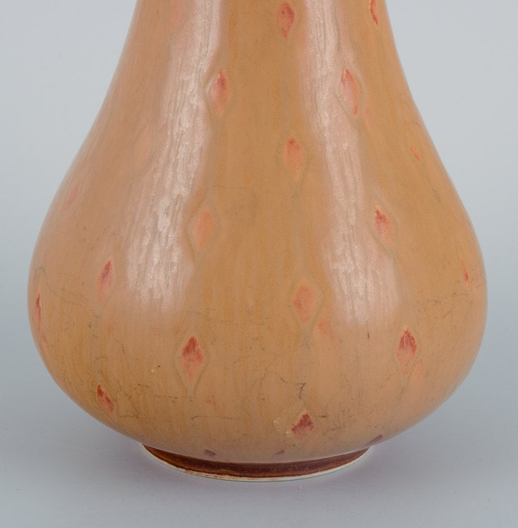 Carl Harry Ståhlane (1920-1990) for Rörstrand, vase in light brown tones. - 5