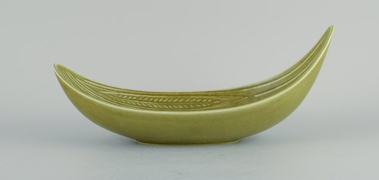 Gunnar Nylund (1904–1997) for Rörstrand. Rialto bowl in ceramic, oblong organic shape - 2