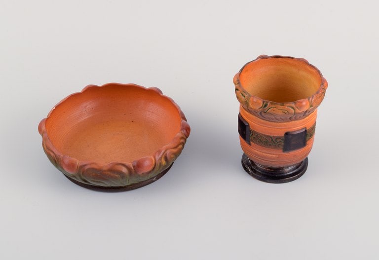 Ipsens Enke, small vase and a small bowl. - 2