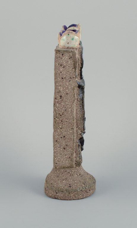Thomas Hellström, Nittsjö Keramik, Sweden, handmade ceramic sculpture with male figure. - 7