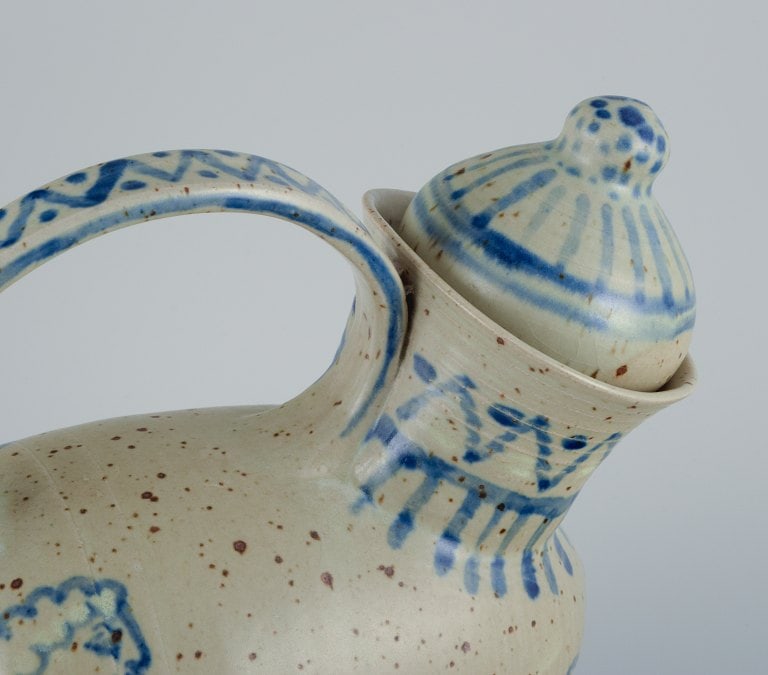 French potter, large unique ceramic jug in Greek style. - 5