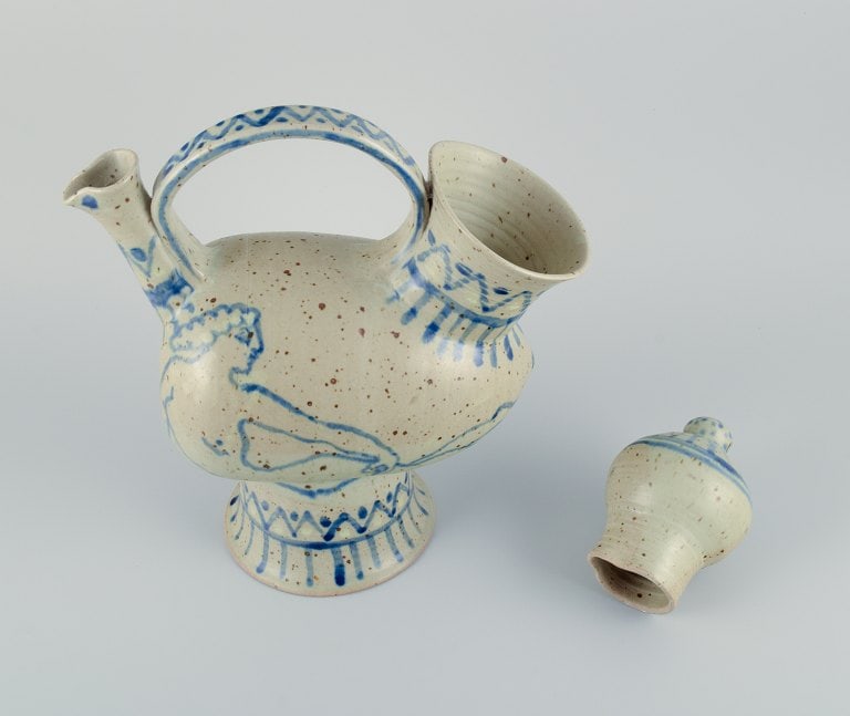 French potter, large unique ceramic jug in Greek style. - 7