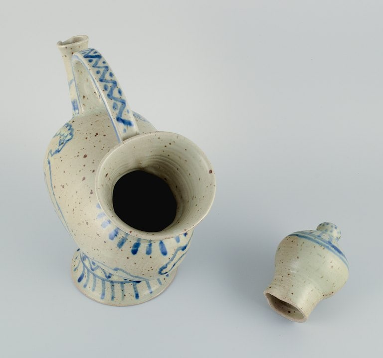French potter, large unique ceramic jug in Greek style. - 8