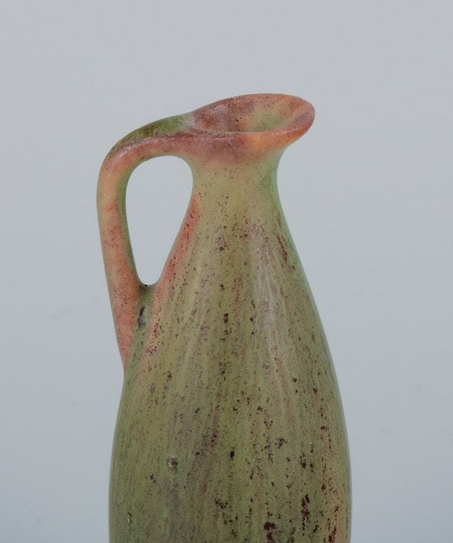 Carl-Harry Ståhlane for Rörstrand, miniature ceramic jug. Glaze in shades of blue and - 4