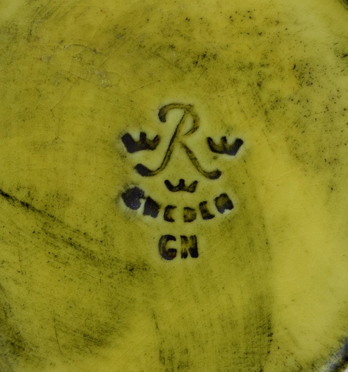 Gunnar Nylund (1904-1997) for Rörstrand. Ceramic vase hand-decorated with sunflowers in black - 7
