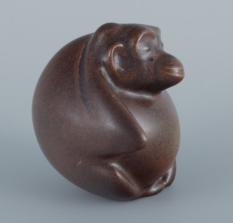 Gösta Grähs for Rörstrand (active 1982-1986), monkey in ceramic. - 3