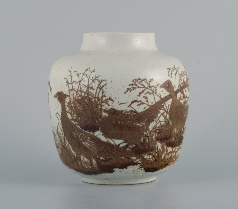Nils Thorsson for Royal Copenhagen, earthenware vase. 1980s - 3
