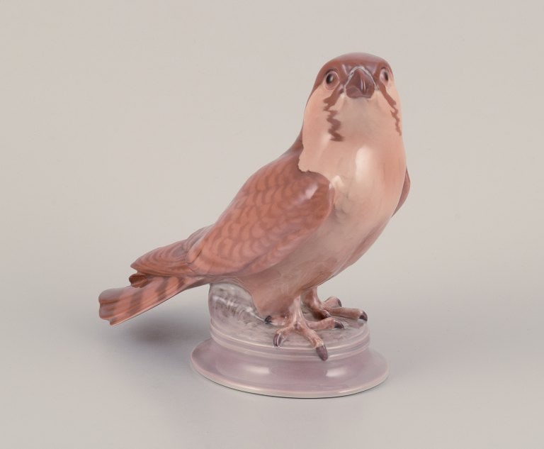 Dahl Jensen for Bing & Grøndahl, porcelain figurine of a kestrel. - 4