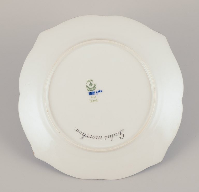 Royal Copenhagen Fauna Danica fish plate. Hand-painted fish motif with gold decoration. - 7