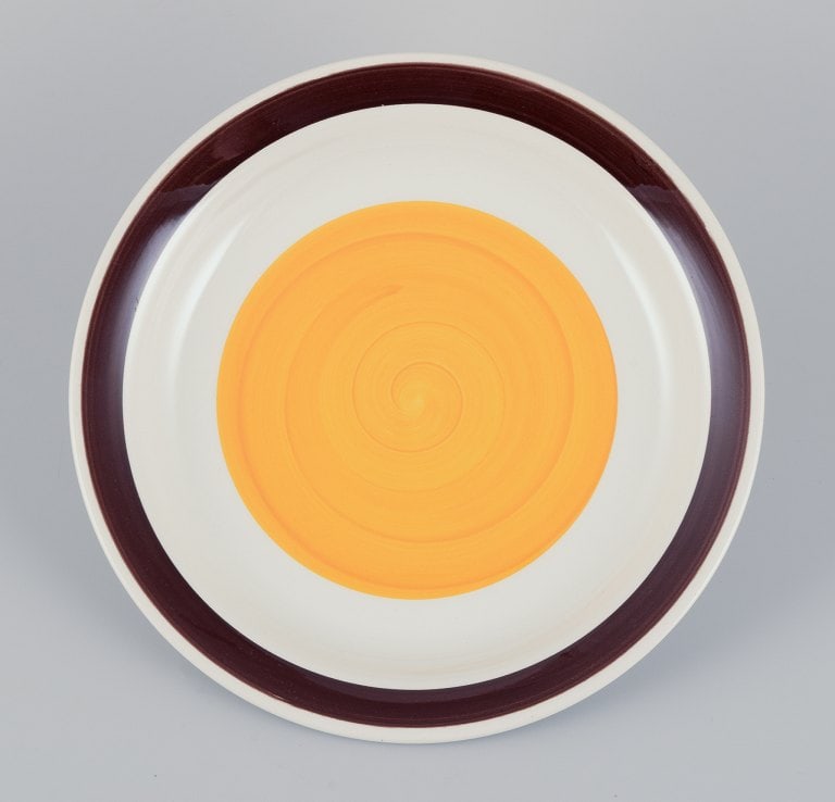 Carl Harry Stålhane (1920-1990) for Rörstrand, Sweden. A set of five deep "Solöga" - 5