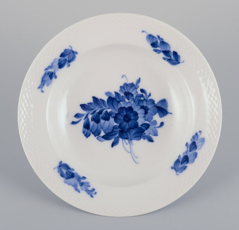 Royal Copenhagen Blue Flower Braided. Three deep plates. Model 10/8105 and 10/8107. - 5
