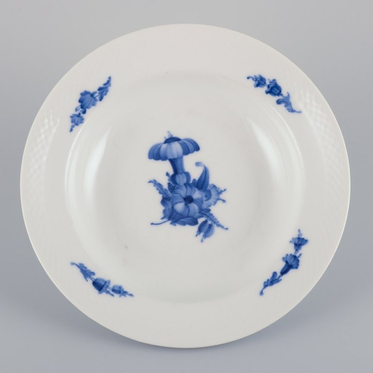 Royal Copenhagen Blue Flower Braided. Three deep plates. Model 10/8105 and 10/8107. - 7