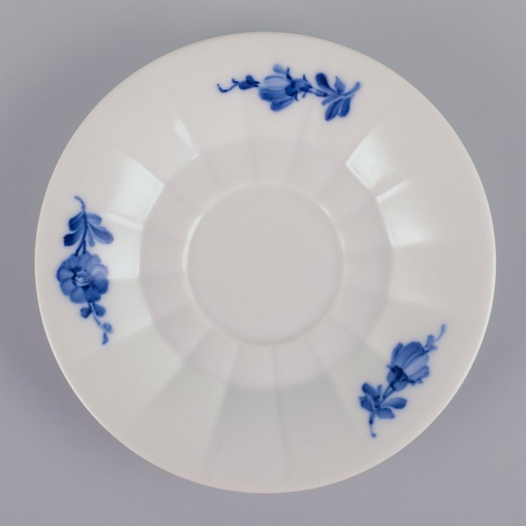 Royal Copenhagen Blue Flower Angular. A set of six coffee cups with saucers. - 8