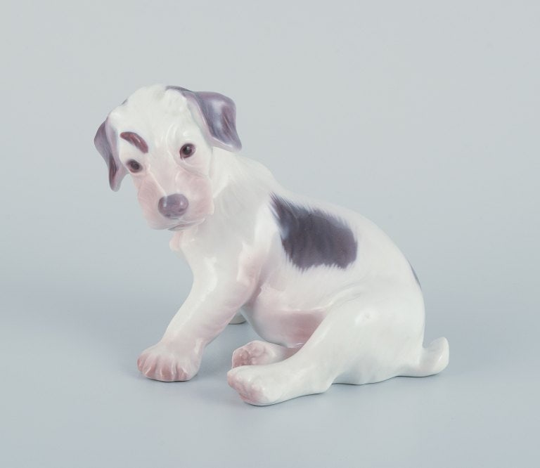 Bing & Grøndahl, porcelain figurine of a Sealyham Terrier puppy. - 2