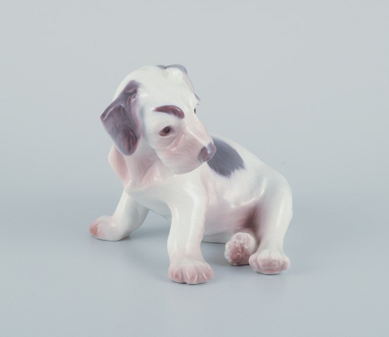 Bing & Grøndahl, porcelain figurine of a Sealyham Terrier puppy. - 3