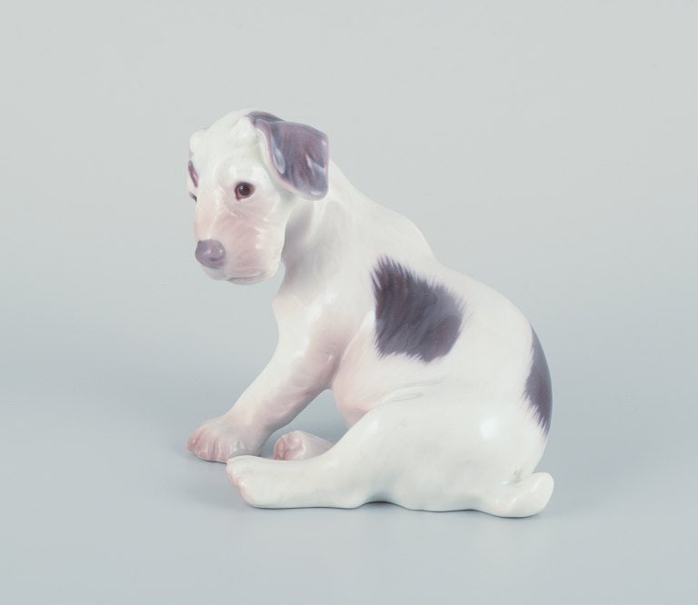 Bing & Grøndahl, porcelain figurine of a Sealyham Terrier puppy. - 5