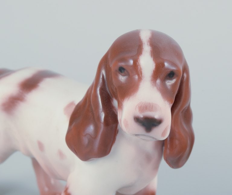 Bing & Grøndahl, porcelain figurine of a Cocker Spaniel. - 4