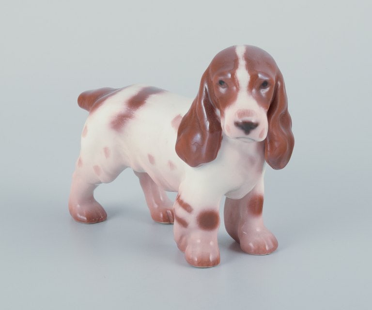 Bing & Grøndahl, porcelain figurine of a Cocker Spaniel. - 5