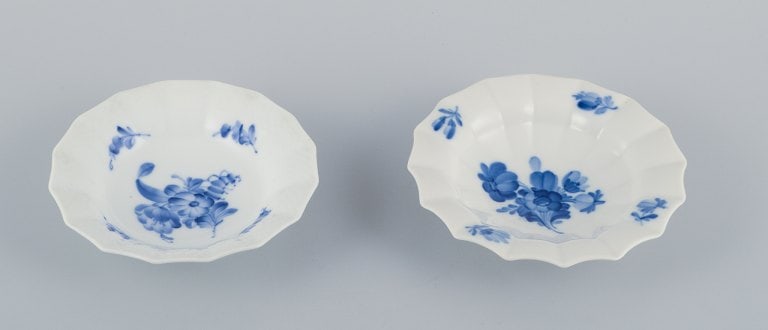 Royal Copenhagen Blue Flower Angular and Braided, a set of two small bowls. - 2