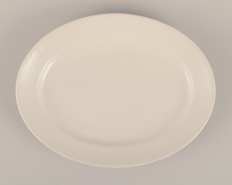Royal Copenhagen. Oval "Salto" porcelain dish. - 4