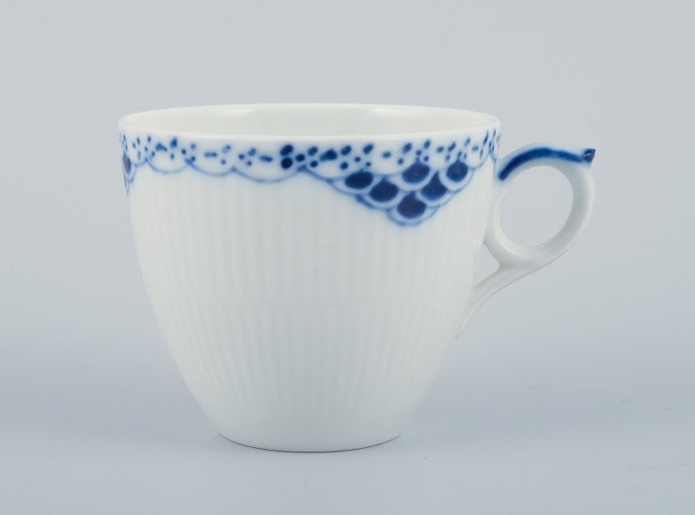 Royal Copenhagen, Princess, a set of three coffee cups with saucers. - 6