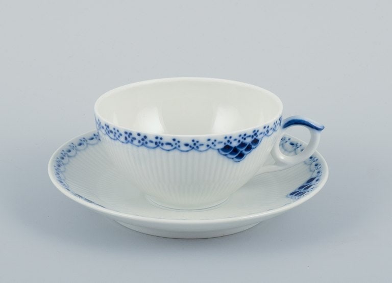Royal Copenhagen, Princess, a set of five tea cups with saucers. - 3