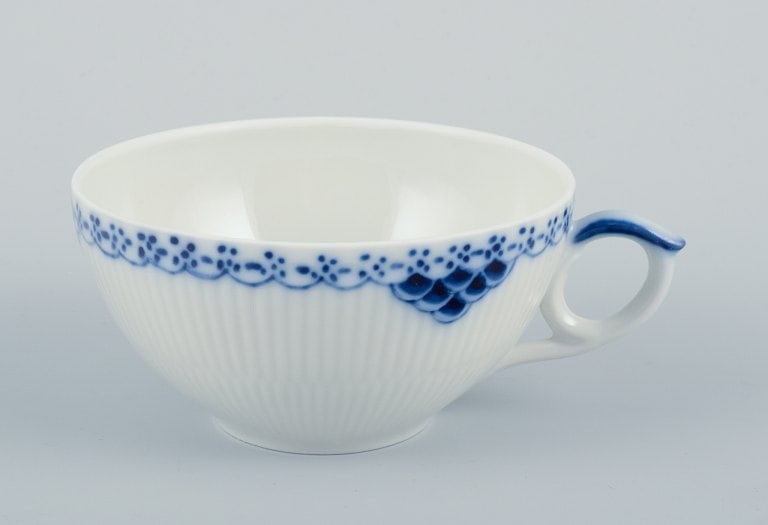 Royal Copenhagen, Princess, a set of five tea cups with saucers. - 5