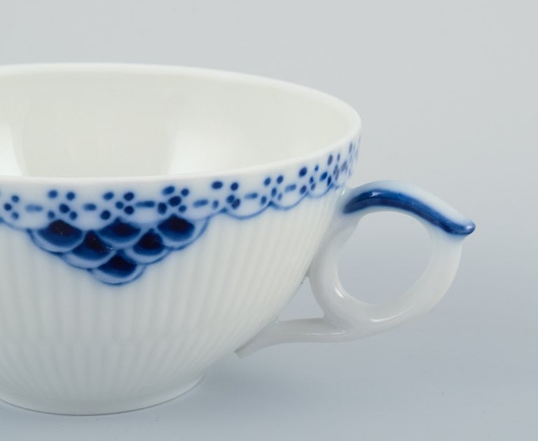 Royal Copenhagen, Princess, a set of five tea cups with saucers. - 7