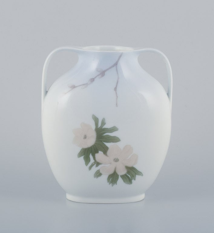 Royal Copenhagen, Art Nouveau vase with handles. - 2