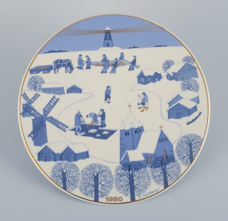 Raija Uosikkinen for Arabia, Finland, a set of six porcelain Christmas plates. Finnish Christmas - 5