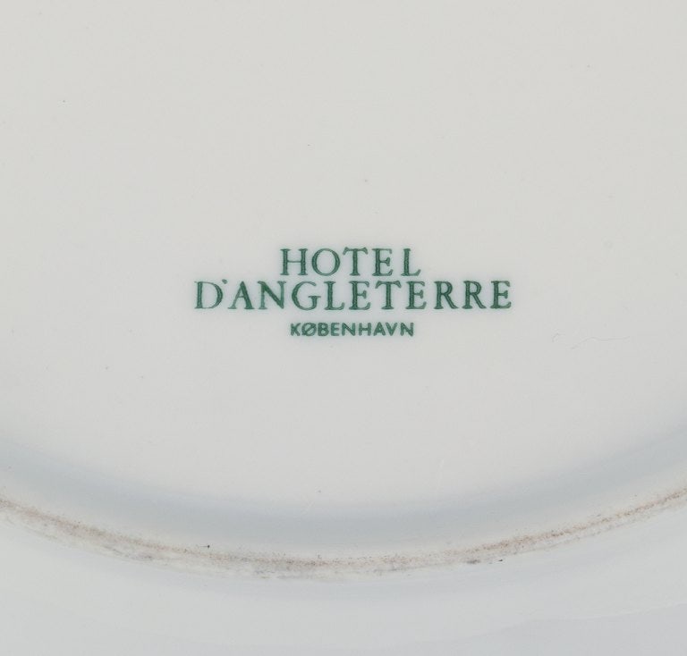 Royal Copenhagen, four Saxon Flower dinner plates. Hand-painted with different polychrome flower - 7