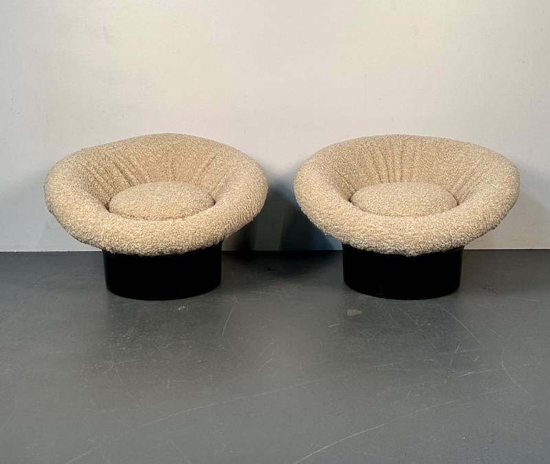 Pair of Mid-Century Lacquer Lounge Chairs, Lennart Bender, Space Age Modern - 8