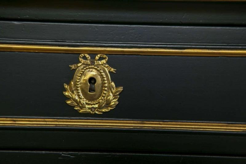 Ebonized Marble-Top Commode by Maison Jansen - 5