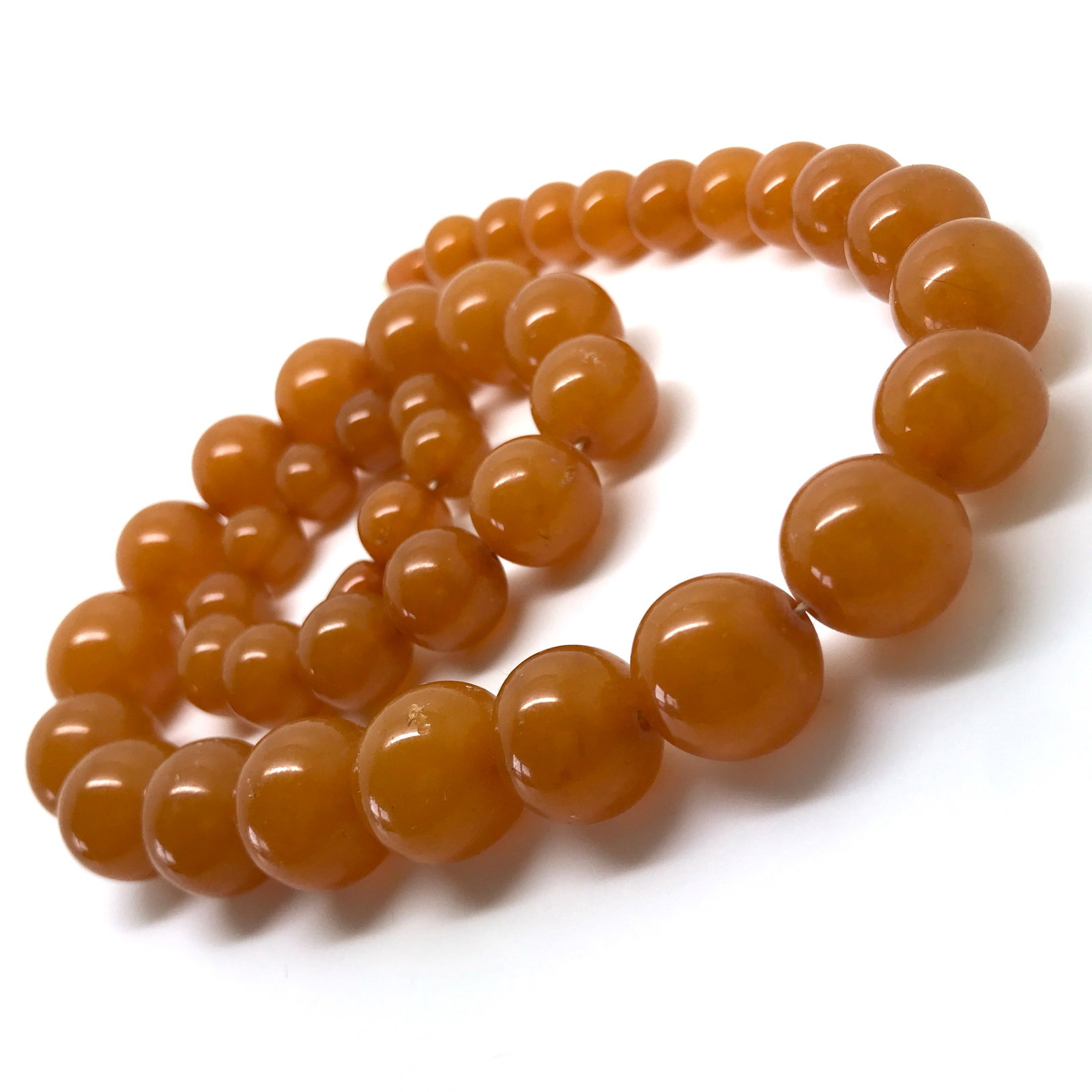 Alluring Amber Necklace made from Round Amber beads - 3