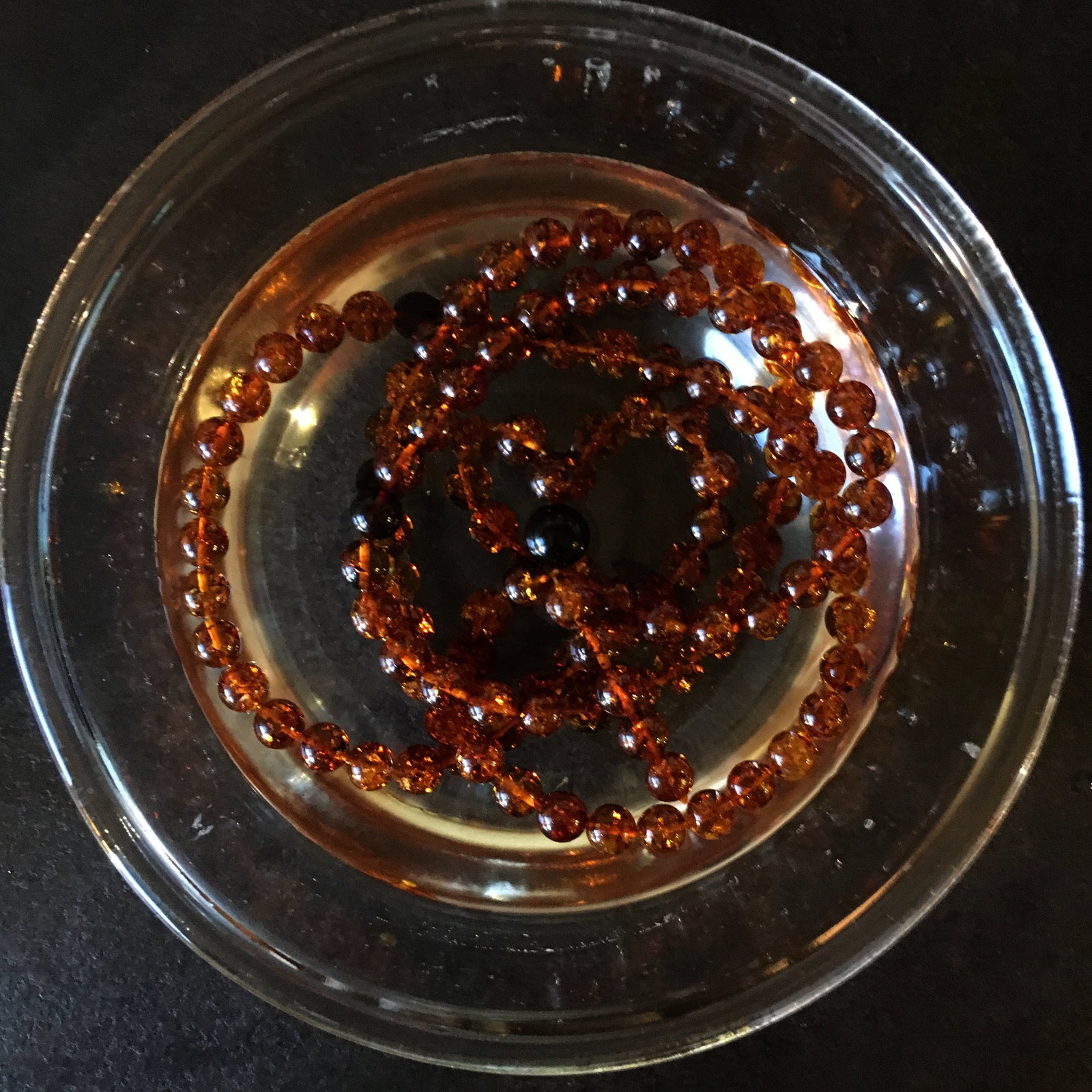 Stunning Amber Mala made from Round Amber beads - 6