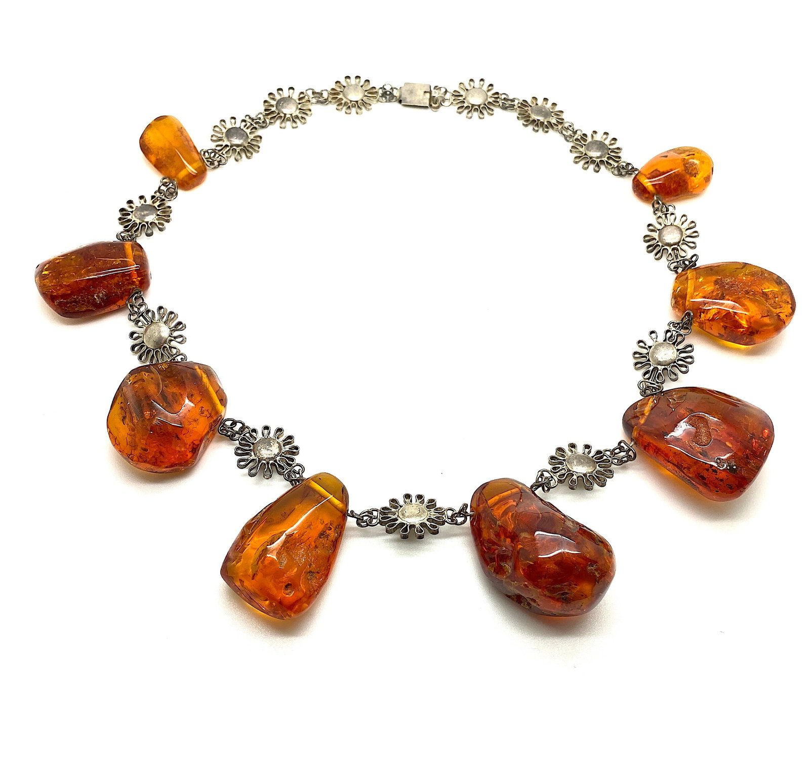 Outstanding Unique Vintage Amber Necklace - 10