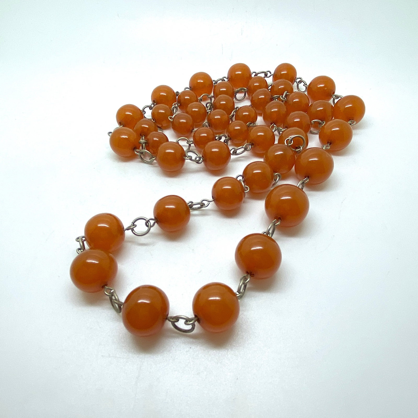 Alluring Amber Necklace made from Round Amber beads - 6