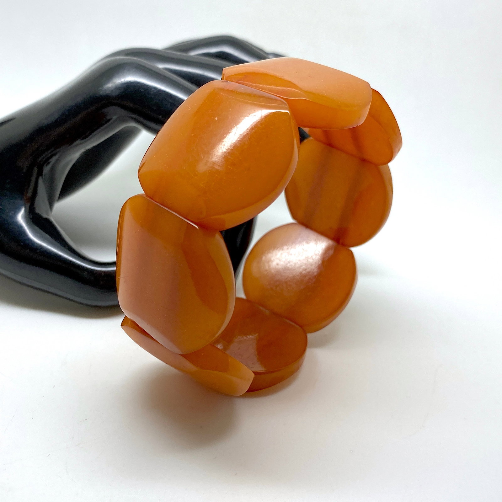Unique and Splendid cut Amber bangle bracalet - 9