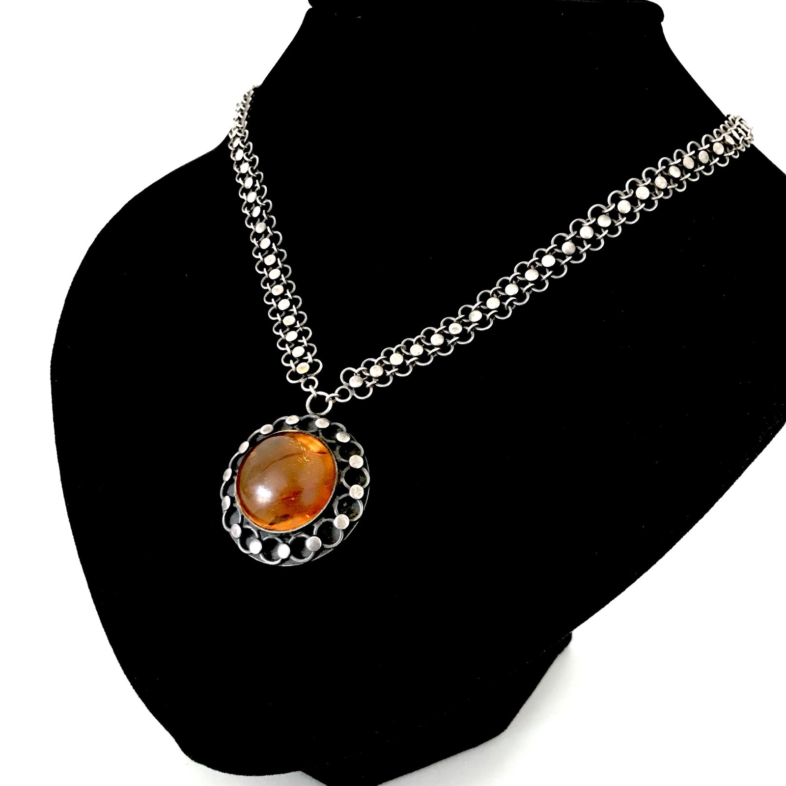 Stunning Amber Pendant shaped like a Ball (1 of 8)