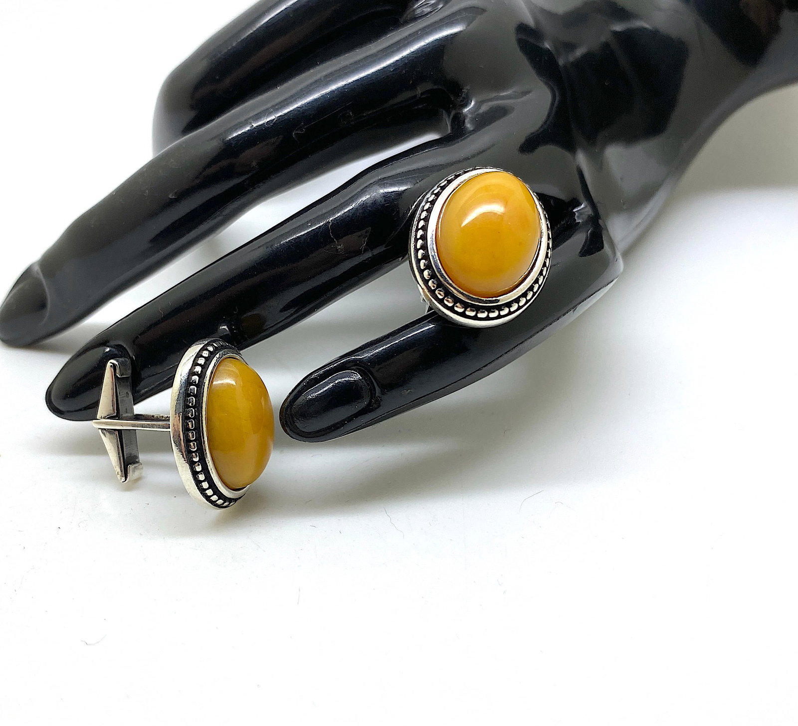 Astonishing Amber Cufflinks - 8