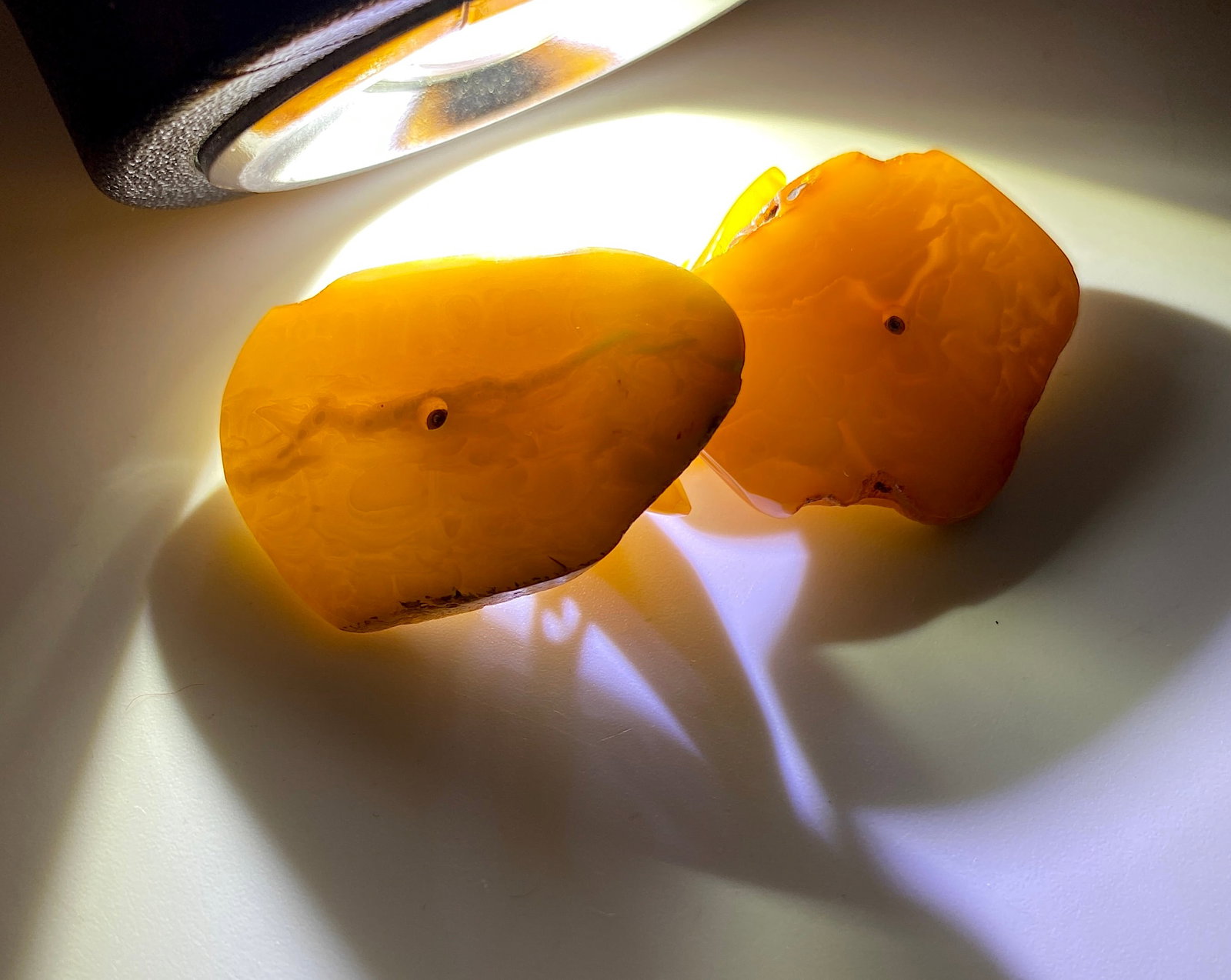 Phenomenal Unique Vintage Amber Cufflinks - 3